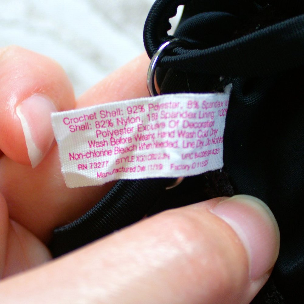 SO | Black Laced One Piece Swimsuit - Picture 6 of 7